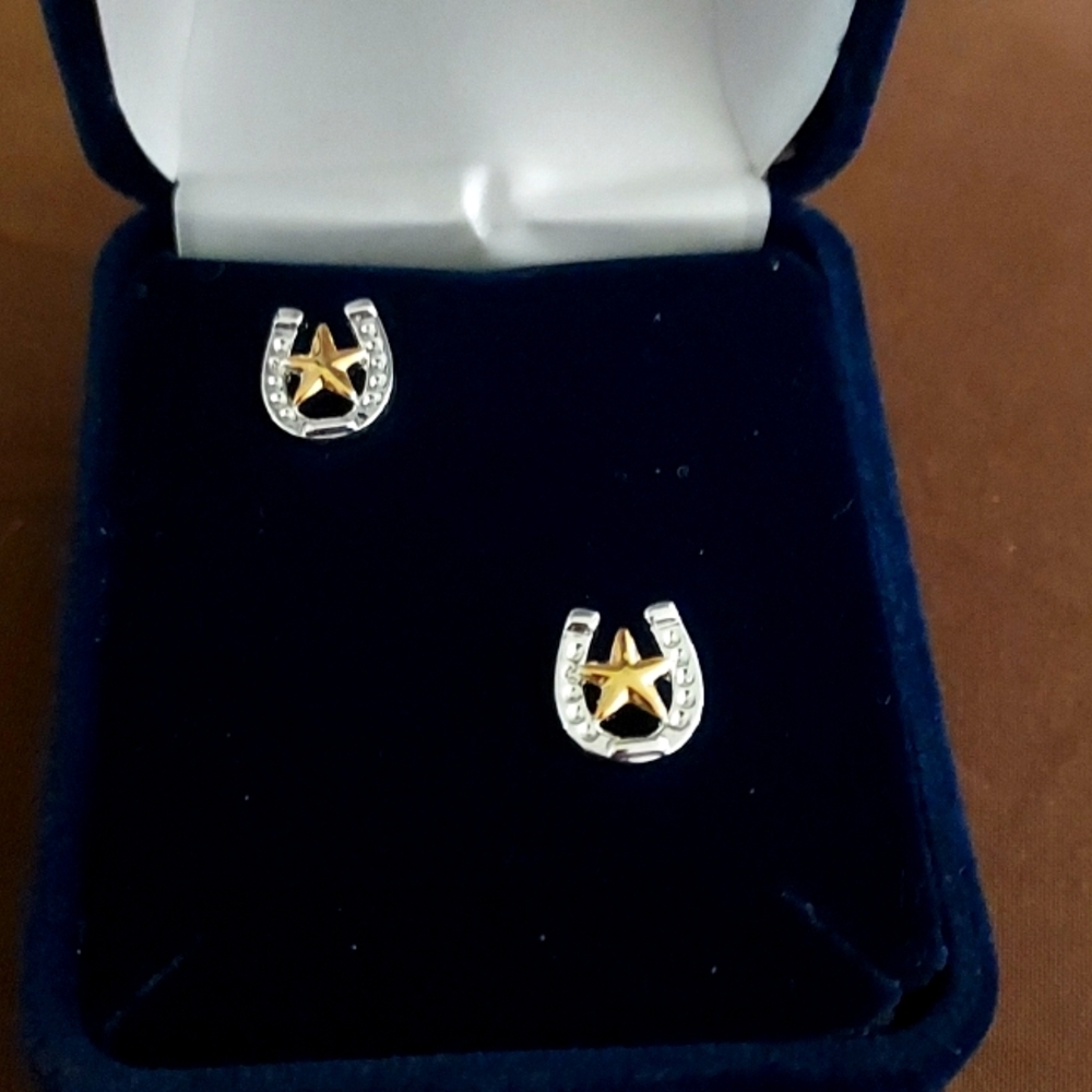 Montana Silversmiths Horseshoe Earrings